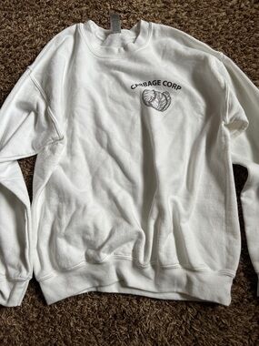 Cabbage Corp White Crewneck Sweatshirt